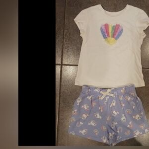 Girls Size 8 Shirt and Short Set